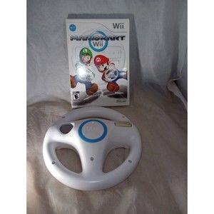 Mario Kart (Nintendo Wii, 2012) CIB Game &  OEM Steering Wheel Bundle TESTED